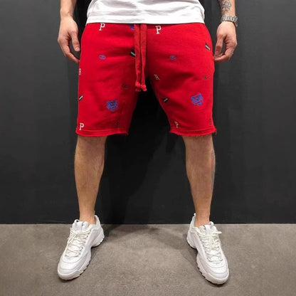 High Street Summer Casual Loose Breathable Cargo Shorts for Men, Fashion Sport Fitness Pants