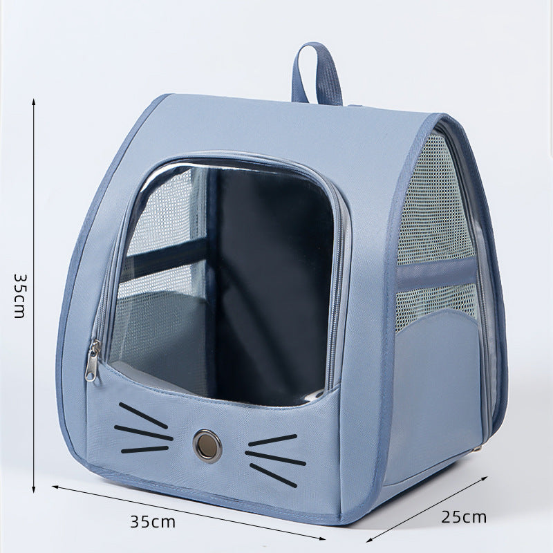 Pet Carrier Backpack, Travel Bag for Small Dogs and Cats, Breathable Mesh Car & Outdoor Carrier