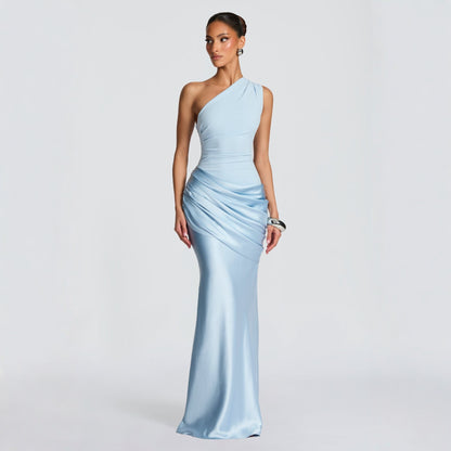 Casual Long Sleeve Fitted Pure Color Strap Bodycon Dress