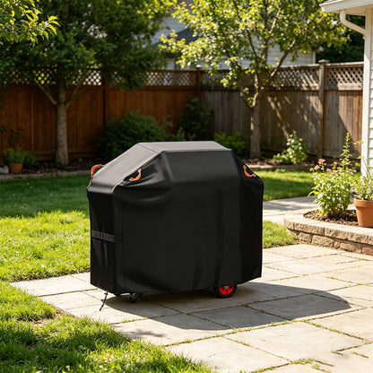 210D Waterproof BBQ Grill Cover, Heavy Duty Windproof Dustproof Cover for Gas, Charcoal, Electric Grills