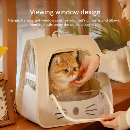 Pet Carrier Backpack, Travel Bag for Small Dogs and Cats, Breathable Mesh Car & Outdoor Carrier