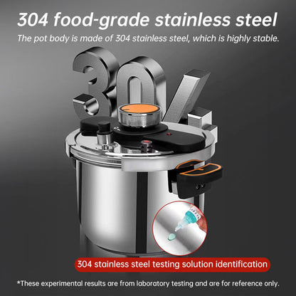 4L/6L Stainless Steel Pressure Cooker, Multi-functional Explosion-proof Pressure Pot for Gas Stove,  Electric P