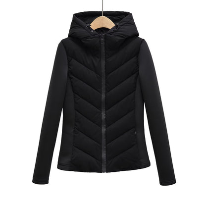 Slim Fit Lightweight Cotton Jacket with Hood for Women