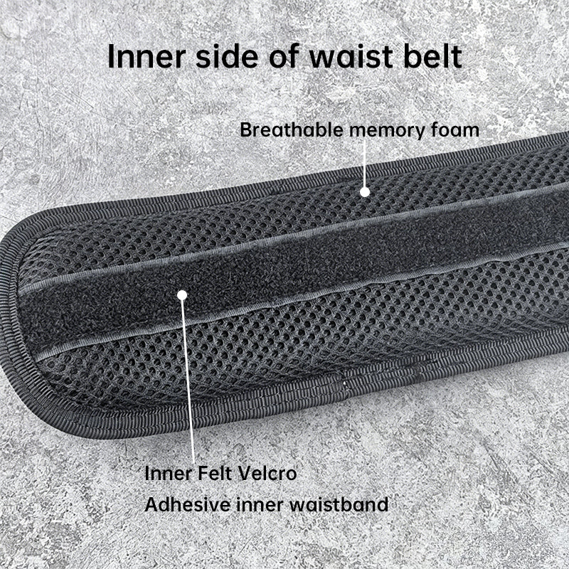 Tactical Alloy Buckle Belt - Black Multifunctional Outdoor Belt for Men, Extended Training Belt