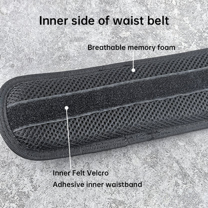 Tactical Alloy Buckle Belt - Black Multifunctional Outdoor Belt for Men, Extended Training Belt