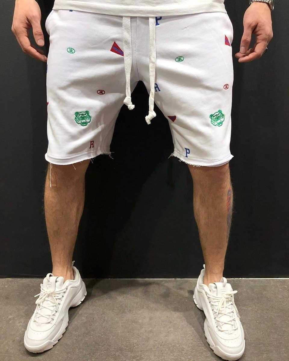 High Street Summer Casual Loose Breathable Cargo Shorts for Men, Fashion Sport Fitness Pants