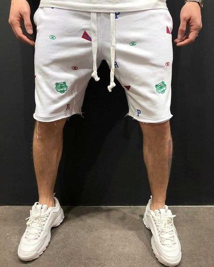 High Street Summer Casual Loose Breathable Cargo Shorts for Men, Fashion Sport Fitness Pants