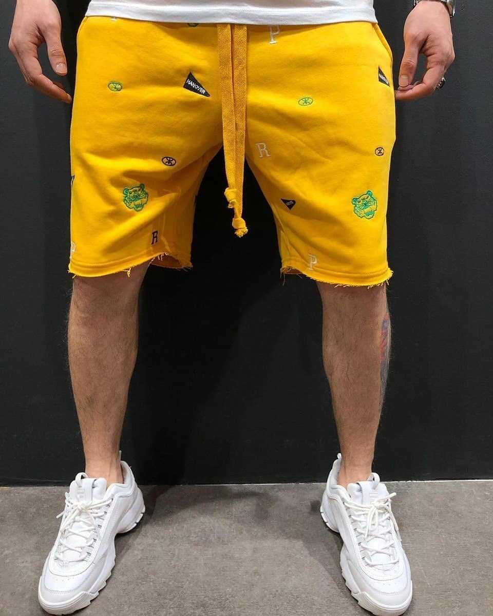 High Street Summer Casual Loose Breathable Cargo Shorts for Men, Fashion Sport Fitness Pants