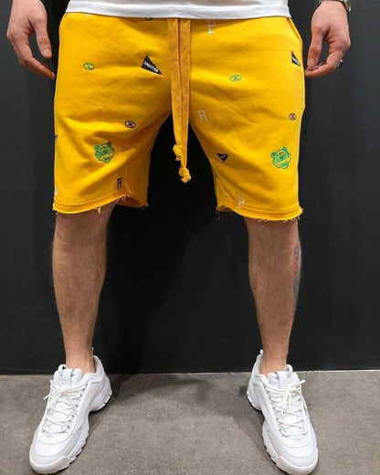 High Street Summer Casual Loose Breathable Cargo Shorts for Men, Fashion Sport Fitness Pants