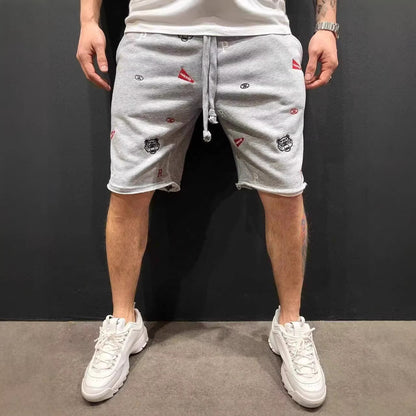 High Street Summer Casual Loose Breathable Cargo Shorts for Men, Fashion Sport Fitness Pants