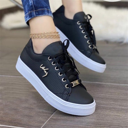 Oversize Single Shoes for Women, Round Toe, Thick Sole Women's Shoes