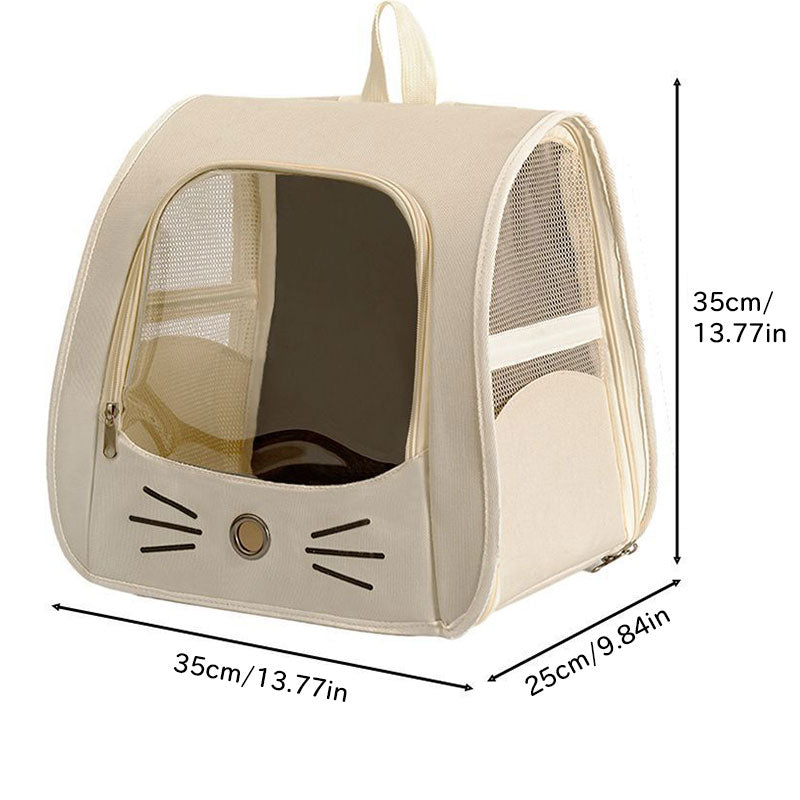 Pet Carrier Backpack, Travel Bag for Small Dogs and Cats, Breathable Mesh Car & Outdoor Carrier