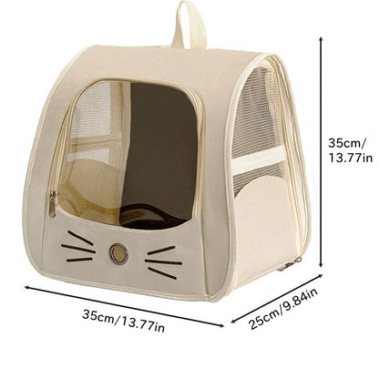 Pet Carrier Backpack, Travel Bag for Small Dogs and Cats, Breathable Mesh Car & Outdoor Carrier