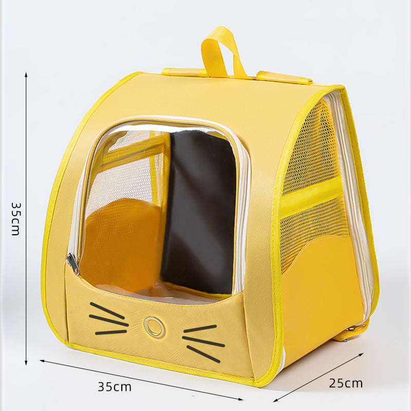 Pet Carrier Backpack, Travel Bag for Small Dogs and Cats, Breathable Mesh Car & Outdoor Carrier
