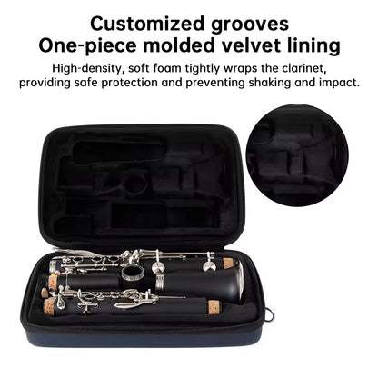 Lightweight Clarinet Case Bag, Waterproof Single Shoulder Backpack, Clarinet Accessories Pouch, ~0.5kg