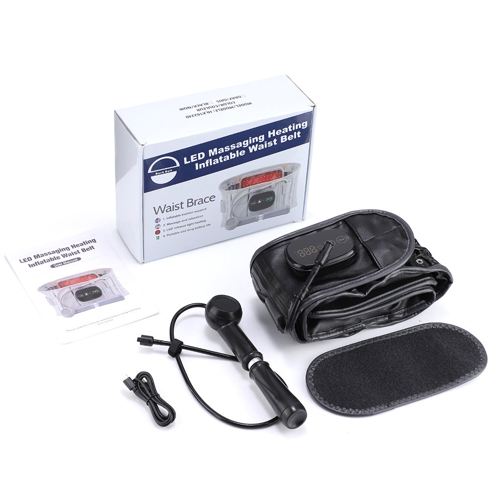 Electric Heating Waist Support with Vibration Massage, Lumbar Stabilization