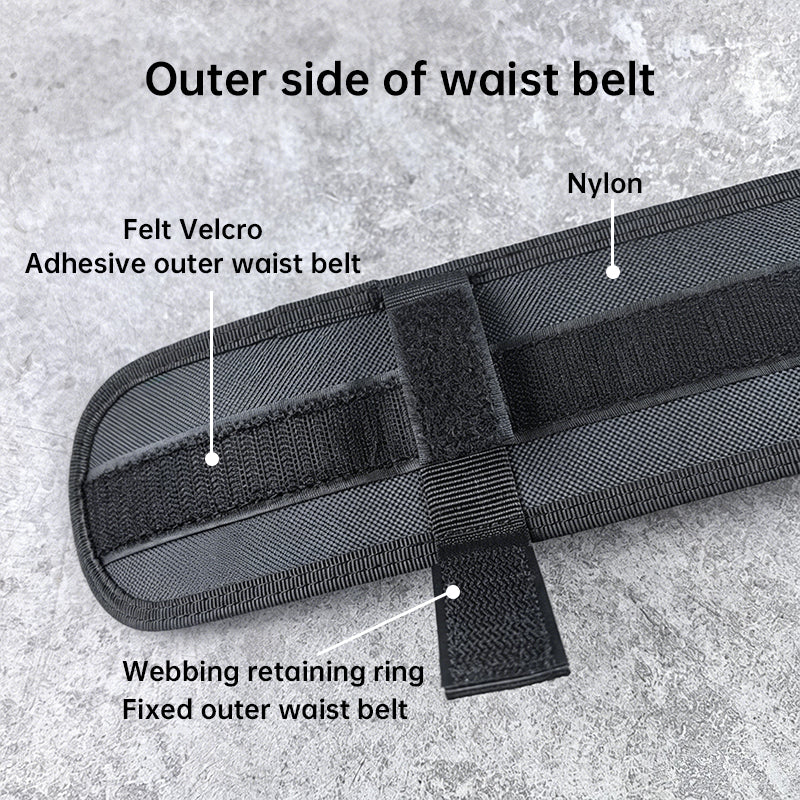 Tactical Alloy Buckle Belt - Black Multifunctional Outdoor Belt for Men, Extended Training Belt