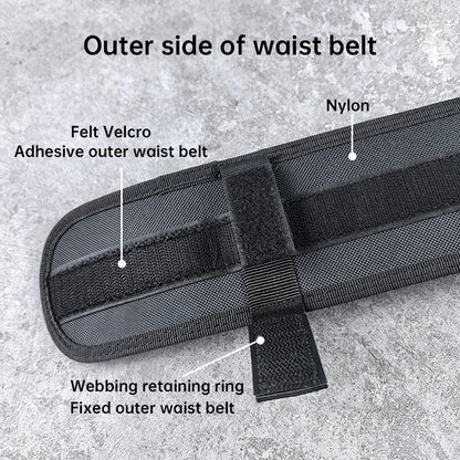 Tactical Alloy Buckle Belt - Black Multifunctional Outdoor Belt for Men, Extended Training Belt