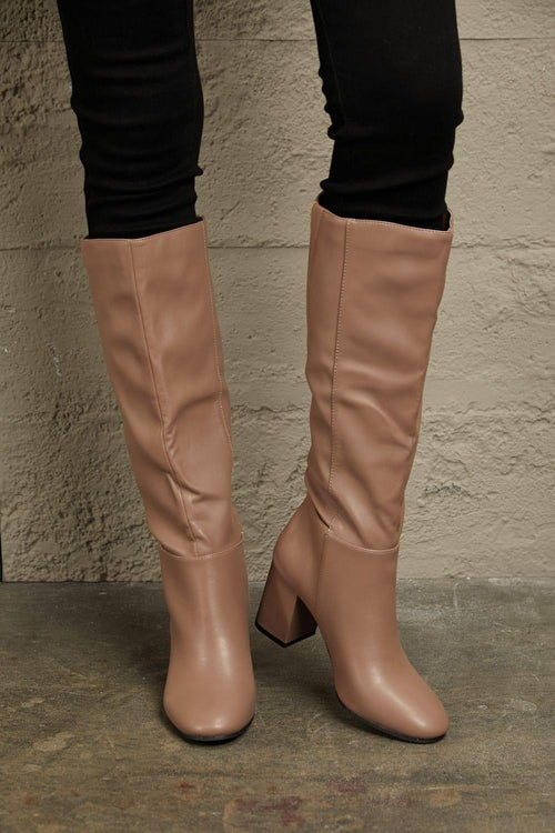 East Lion Corp Block Heel Knee High Boots — Women's Fashion Boots