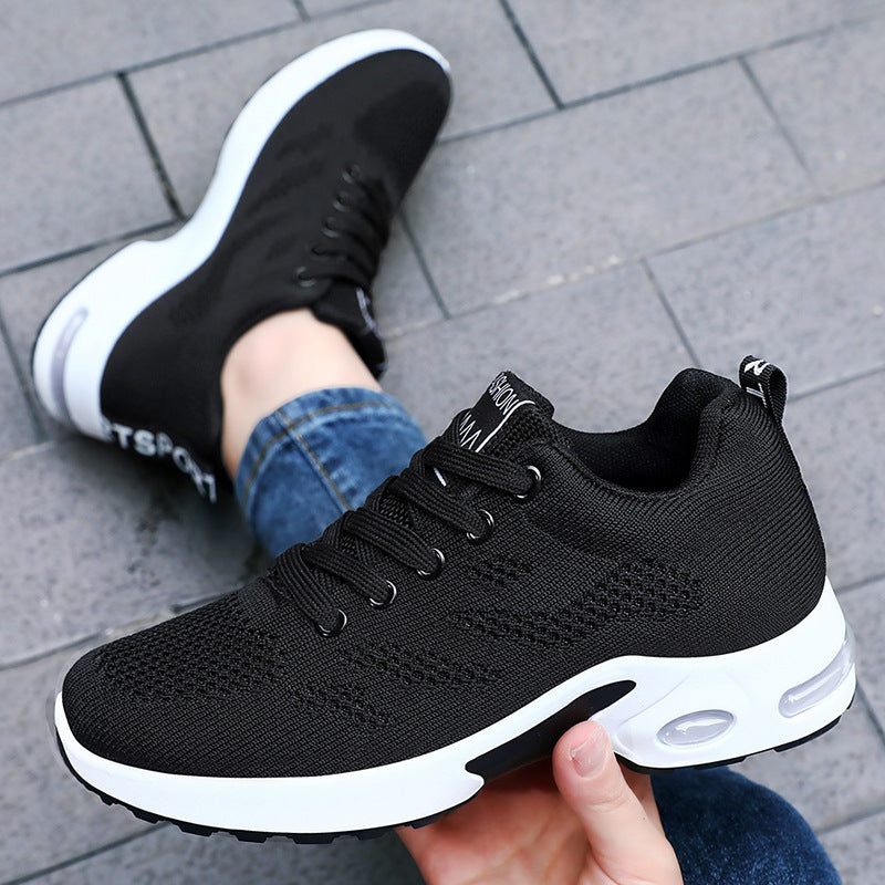 Plus Size Cushioning Shoes, Versatile Soft Sole Breathable Athletic Shoes