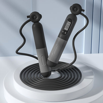 Intelligent Counting Jump Rope - with LCD Display for Home Gym Fitness for Adult, Men, Women & Kids