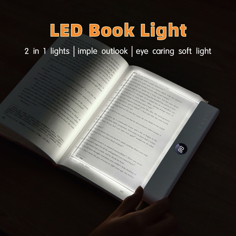 1200mAh battery + 3 color temperatures + brightness adjustment + timer off LED Reading Light  USB Powered Night Light