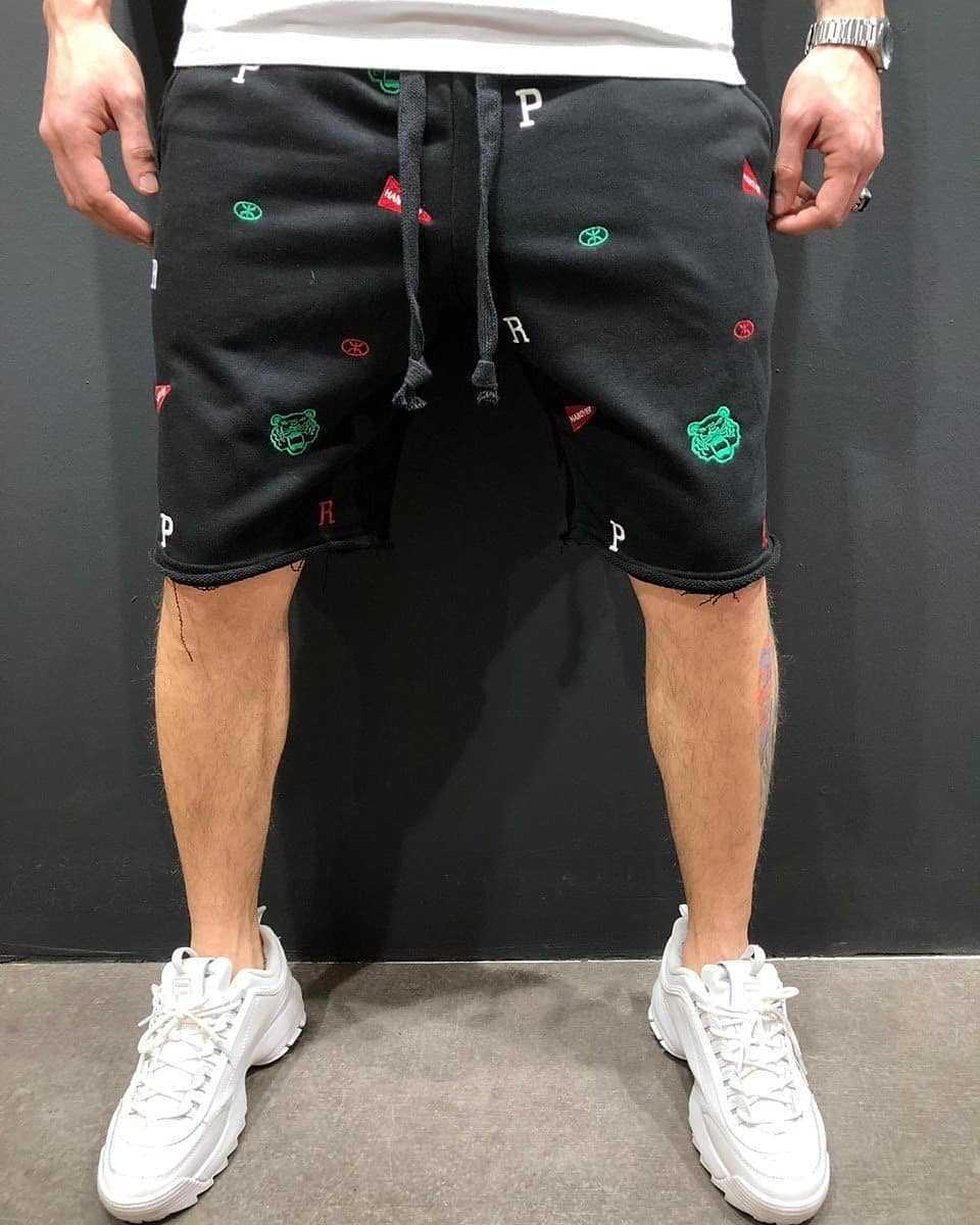 High Street Summer Casual Loose Breathable Cargo Shorts for Men, Fashion Sport Fitness Pants