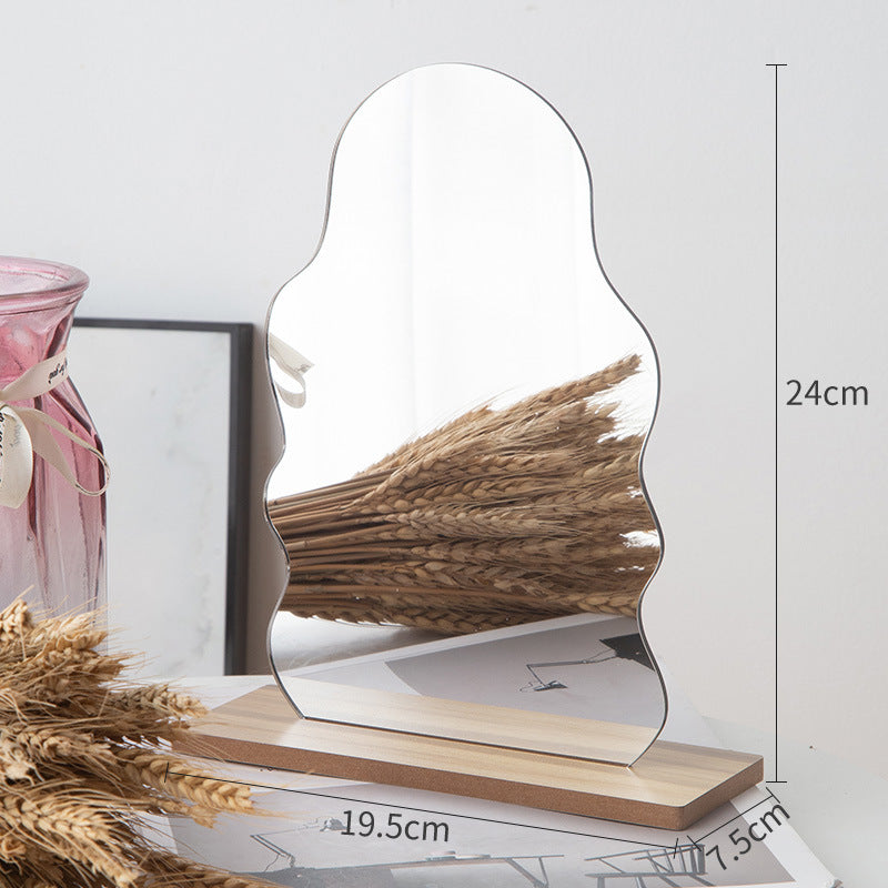Irregular Acrylic Mirror for Photo Props, Desk Makeup Mirror, Vanity Mirror for Women