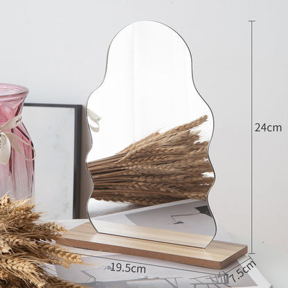 Irregular Acrylic Mirror for Photo Props, Desk Makeup Mirror, Vanity Mirror for Women