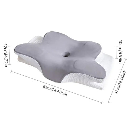 Cooling Viscoelastic Memory Foam Pillow – Heat-Resistant Slow Rebound Cushion