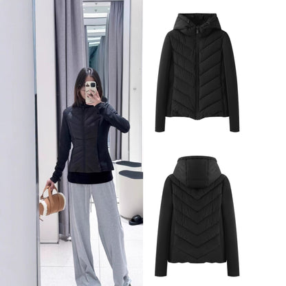 Slim Fit Lightweight Cotton Jacket with Hood for Women