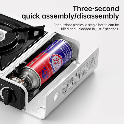 Portable Gas Camping Stove, 2.2kW Outdoor Cooker with Full Kit (Pot Stand & Carry Case)