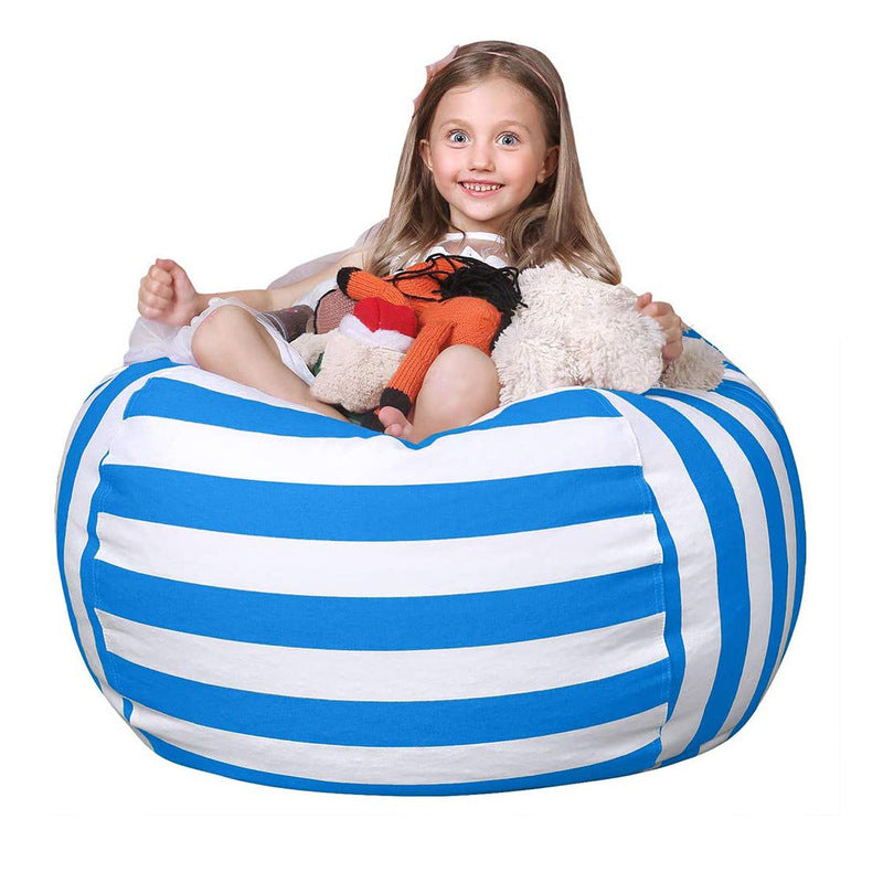 Kids' Beanbag Chair & Plush Toy Set | Premium Cotton Canvas for Cozy Playtime Comfort