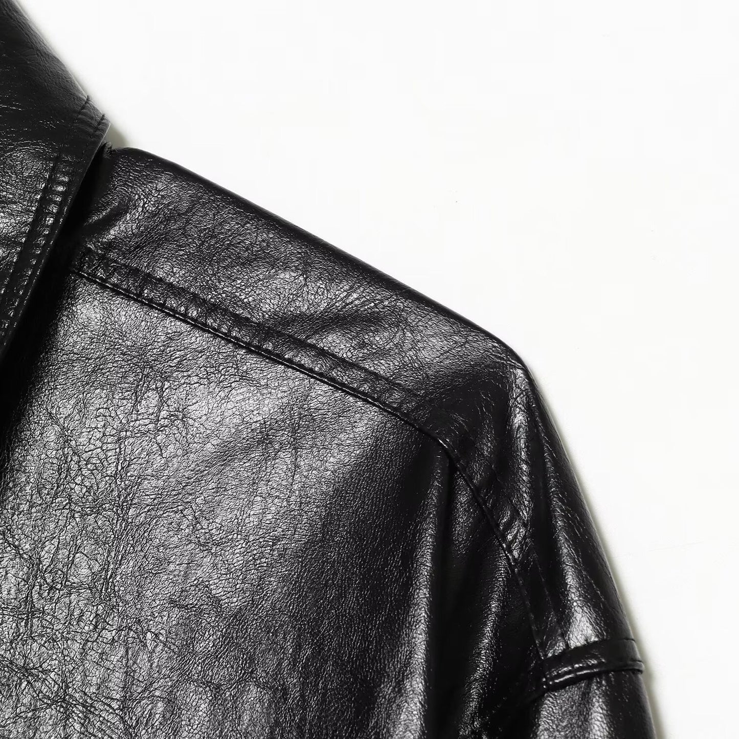 Street nine cent short skirt leather jacket