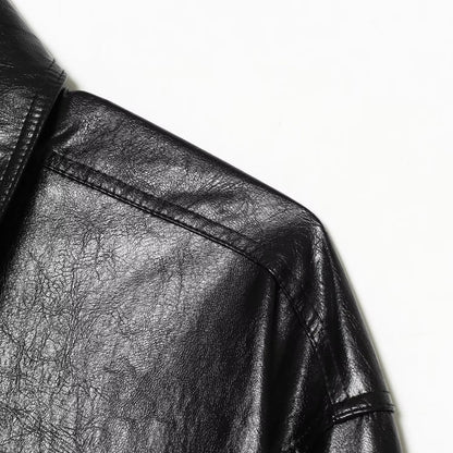 Street nine cent short skirt leather jacket