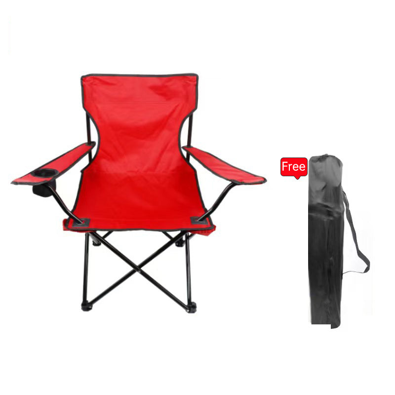 Portable Folding Camping Chair - 50x50x80cm Fishing Seat, Lightweight & Sturdy, Holds Up to 130kg, Easy to Carry