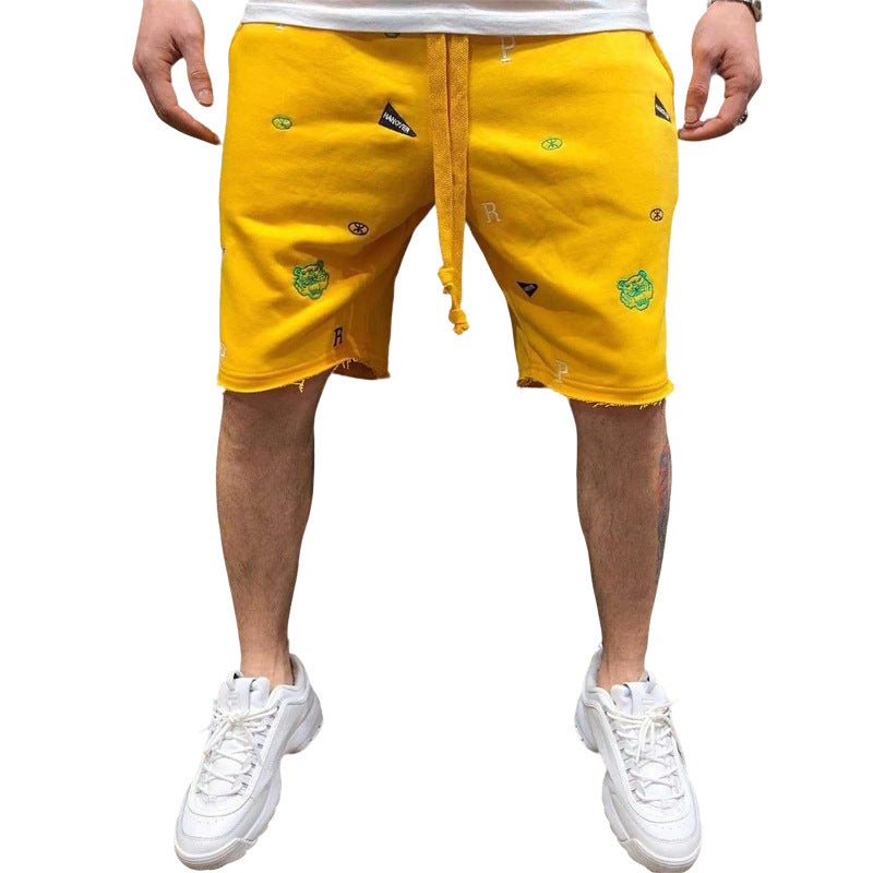High Street Summer Casual Loose Breathable Cargo Shorts for Men, Fashion Sport Fitness Pants