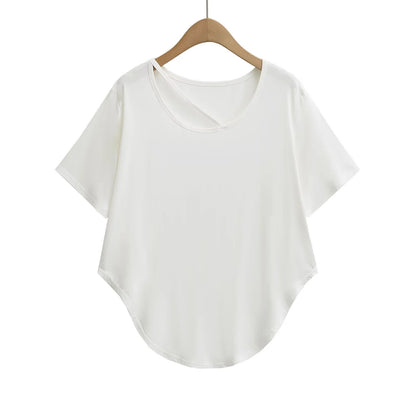 Lightweight Sleeveless T-Shirt for Women, Irregular Loose Sun Protection Top