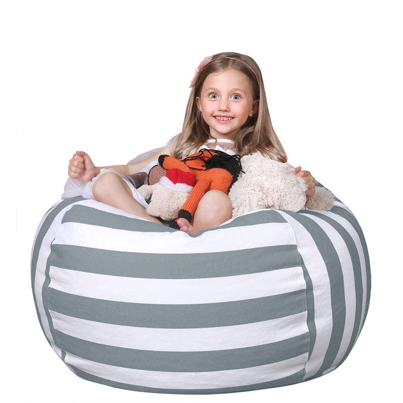 Kids' Beanbag Chair & Plush Toy Set | Premium Cotton Canvas for Cozy Playtime Comfort