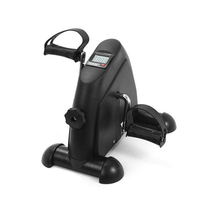 Space Saving Home Cycling Bike with LCD Monitor, Adjustable Resistance, Arm & Leg Workouts, Black/Silver