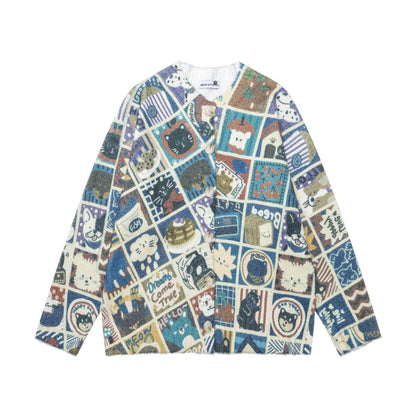 Manga checkered cat jacket