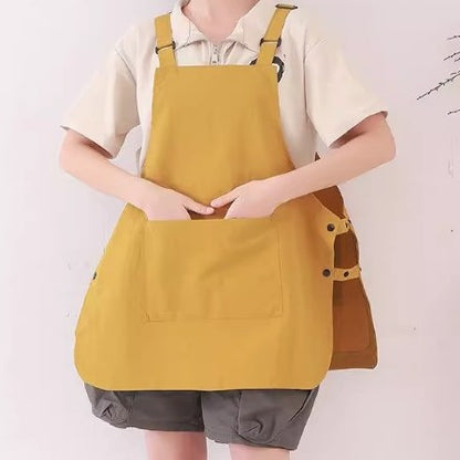 Water-Resistant Unisex Kitchen Apron for Home and Coffee Shop Use