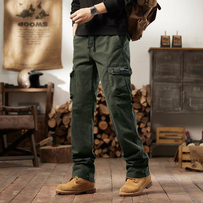 Leg Pants for Men Outdoor Loose Fit Hiking Tactical Trousers