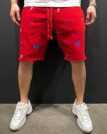High Street Summer Casual Loose Breathable Cargo Shorts for Men, Fashion Sport Fitness Pants