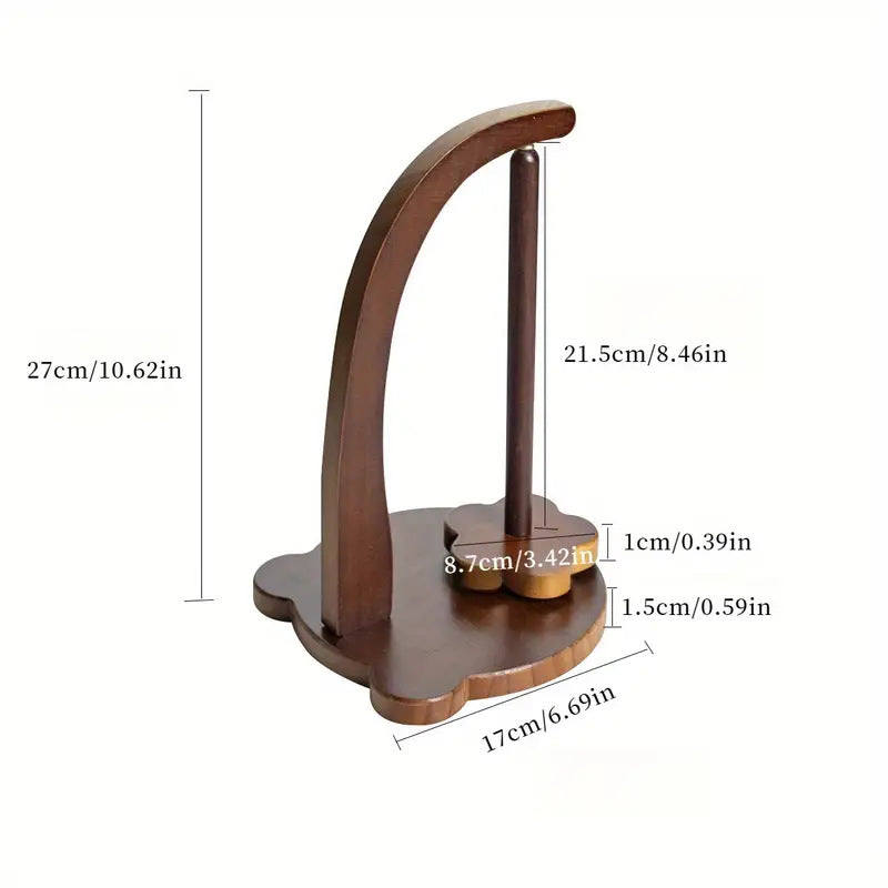 Magnetic Levitation Wool Winder, Portable Hand Spun Yarn Spinner, Manual Crochet Thread Support with Rotating Wooden Stand