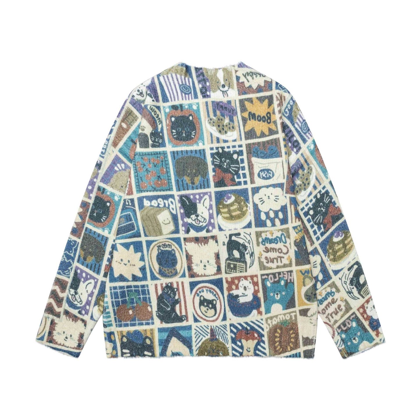 Manga checkered cat jacket