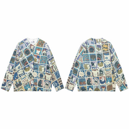 Manga checkered cat jacket