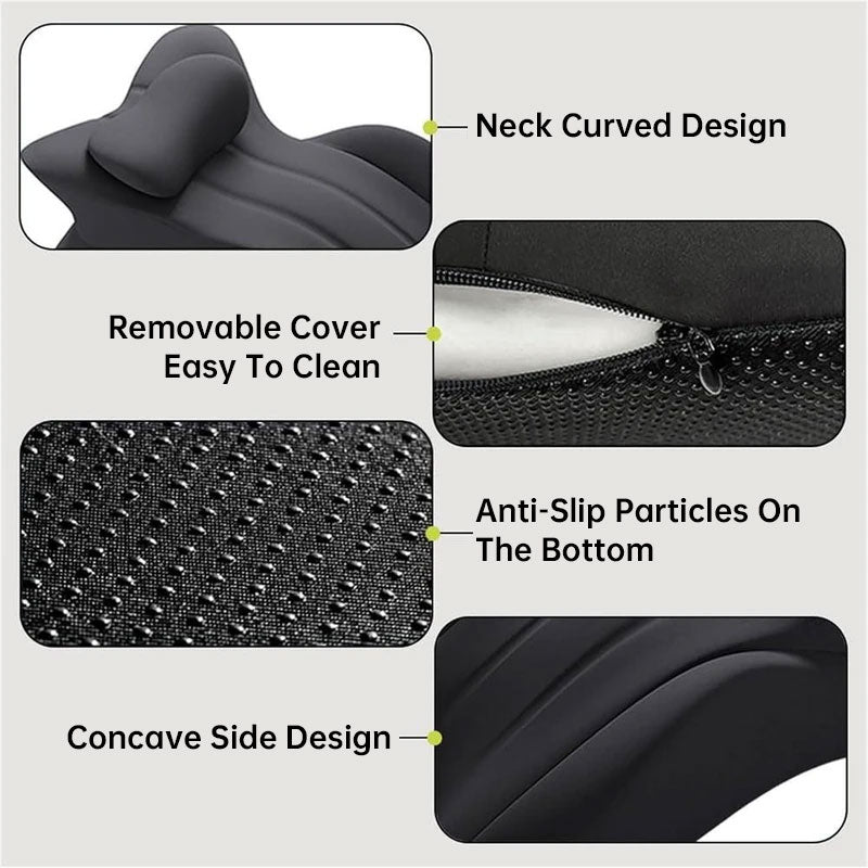 Bed Rest Pillow for Sitting Up in Bed, Couples Cuddle Pillow, Memory Foam Lumbar Support Cushion