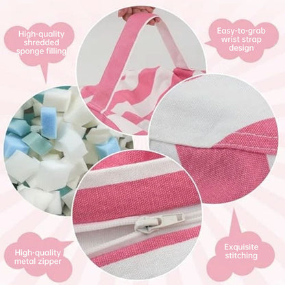 Kids' Beanbag Chair & Plush Toy Set | Premium Cotton Canvas for Cozy Playtime Comfort