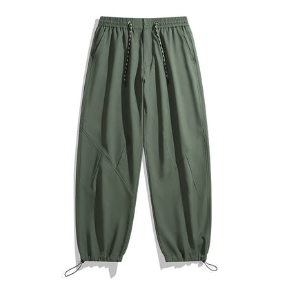 Casual Cargo Pants for Women and Men, Drawstring Waist